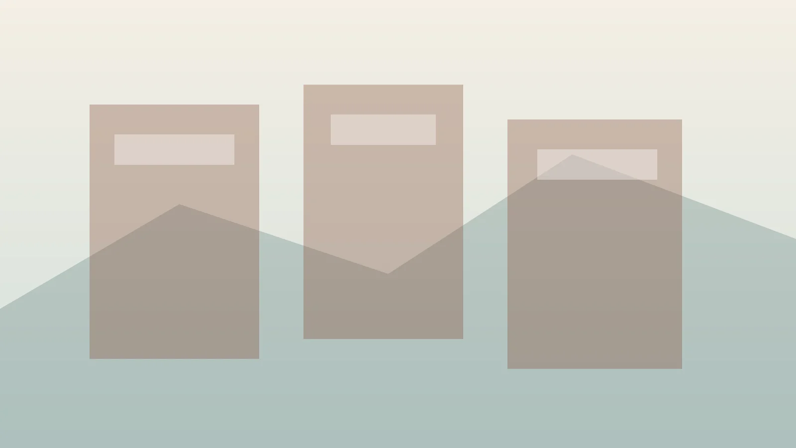 Abstract studio scene showing modular spaces and editorial blocks.